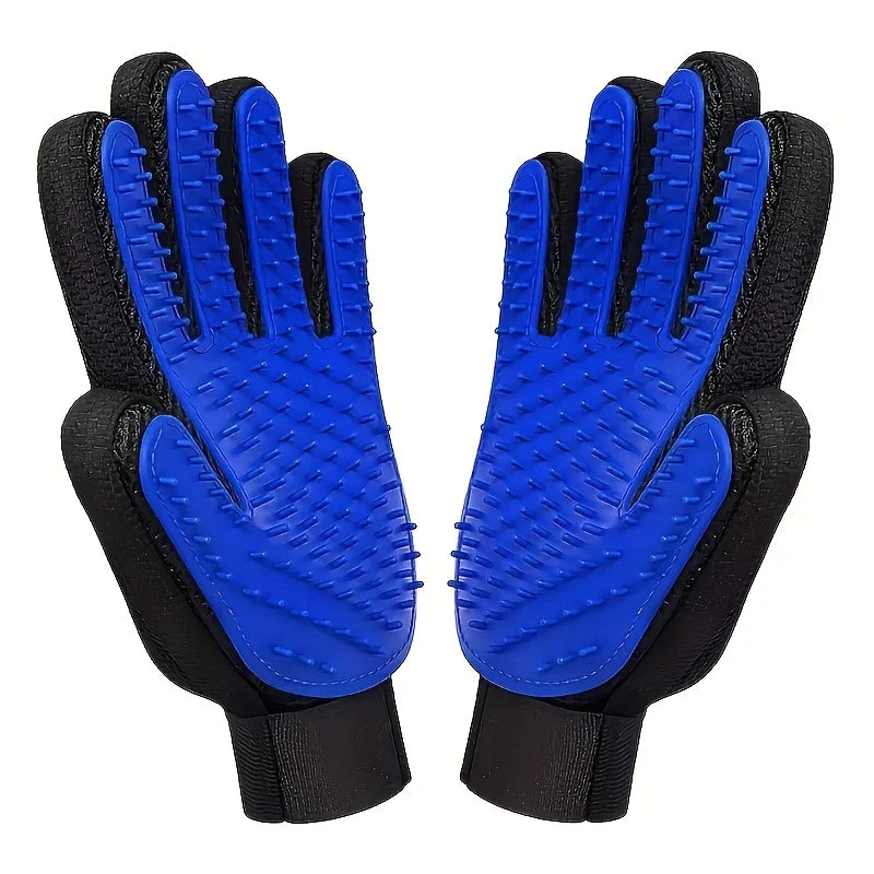 2PCS Pet Grooming Gloves, Hair Removal Gloves with Hair Removal and