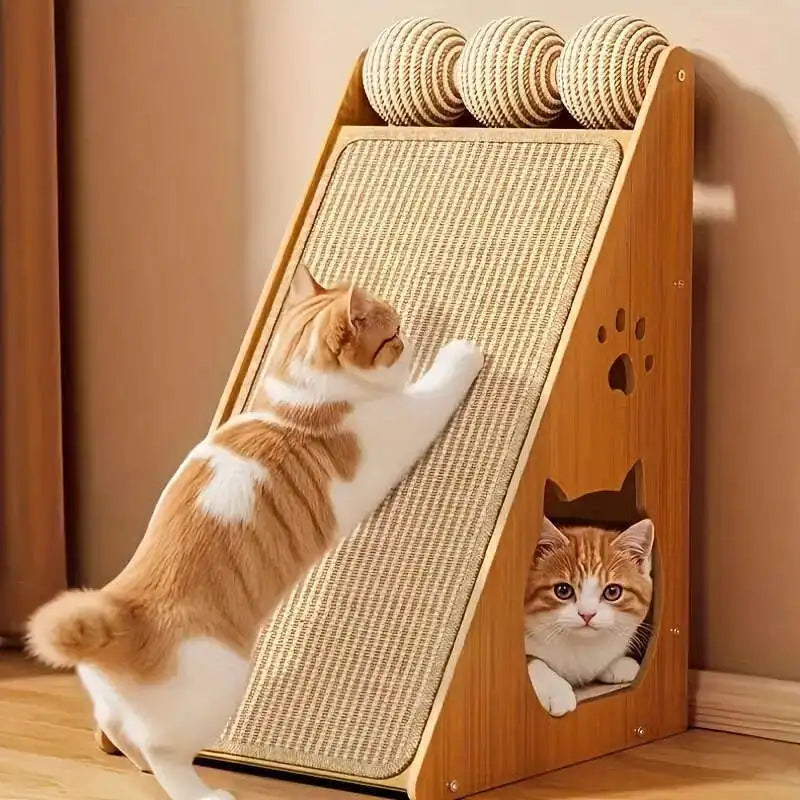 1pc Durable Hemp Rope Cat and Rabbit Scratching Board - No Mess Sofa